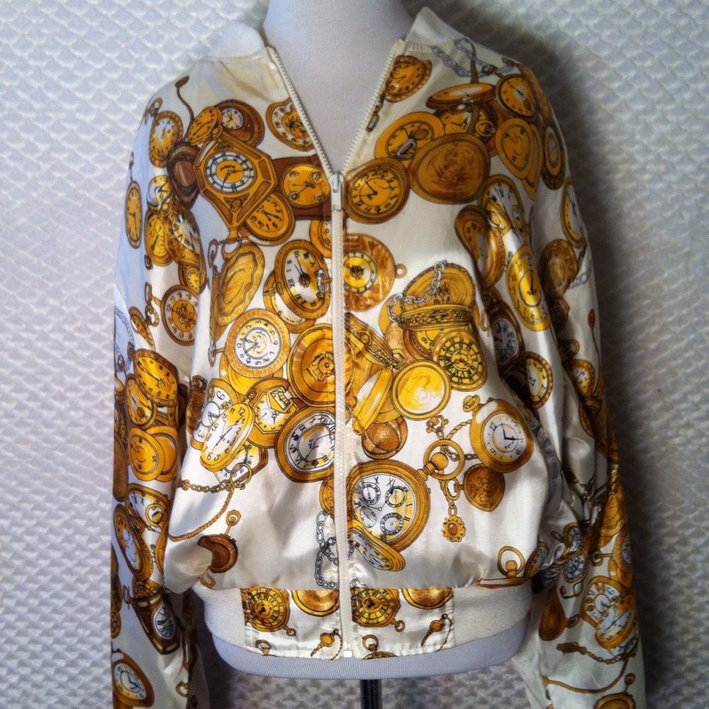 Jacqueline Ferrar Bling Watch Wind Breaker